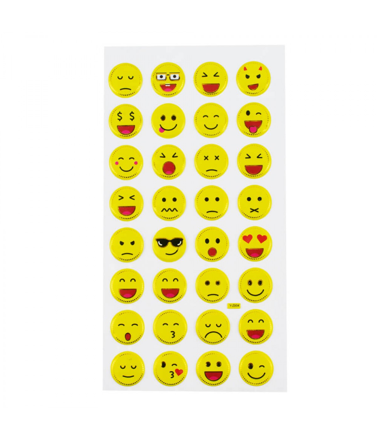 Cartela Adesivos Emojis Modelo C
