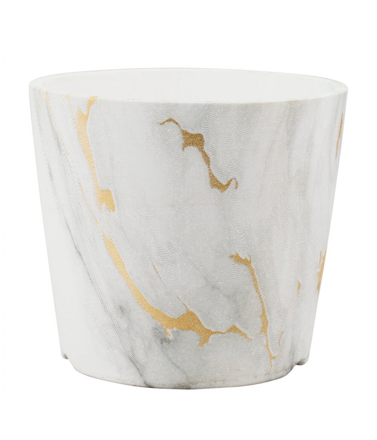 Vaso Porcelana Manchas Estilo Mármore 9x10x10cm