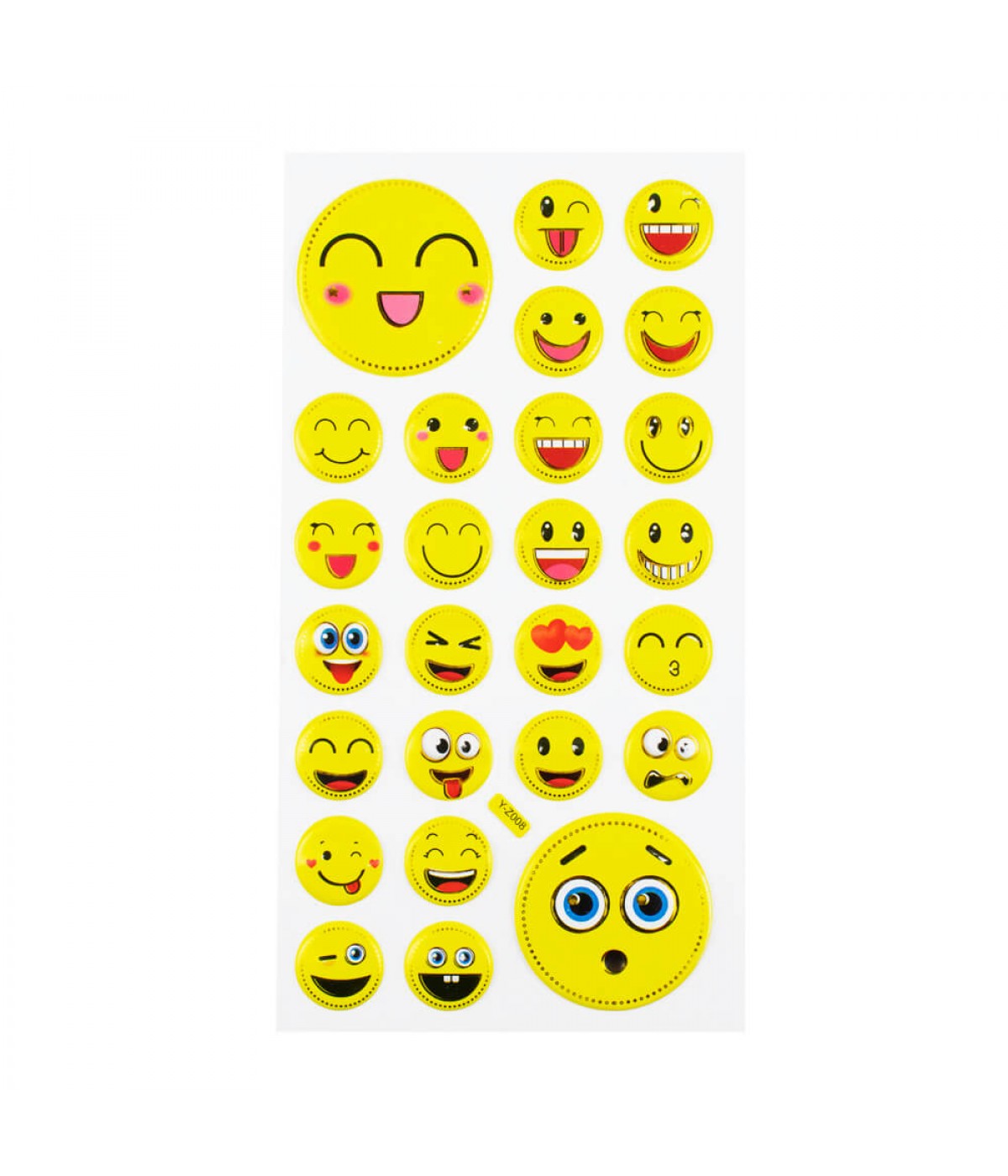 Cartela Adesivos Emojis Modelo G