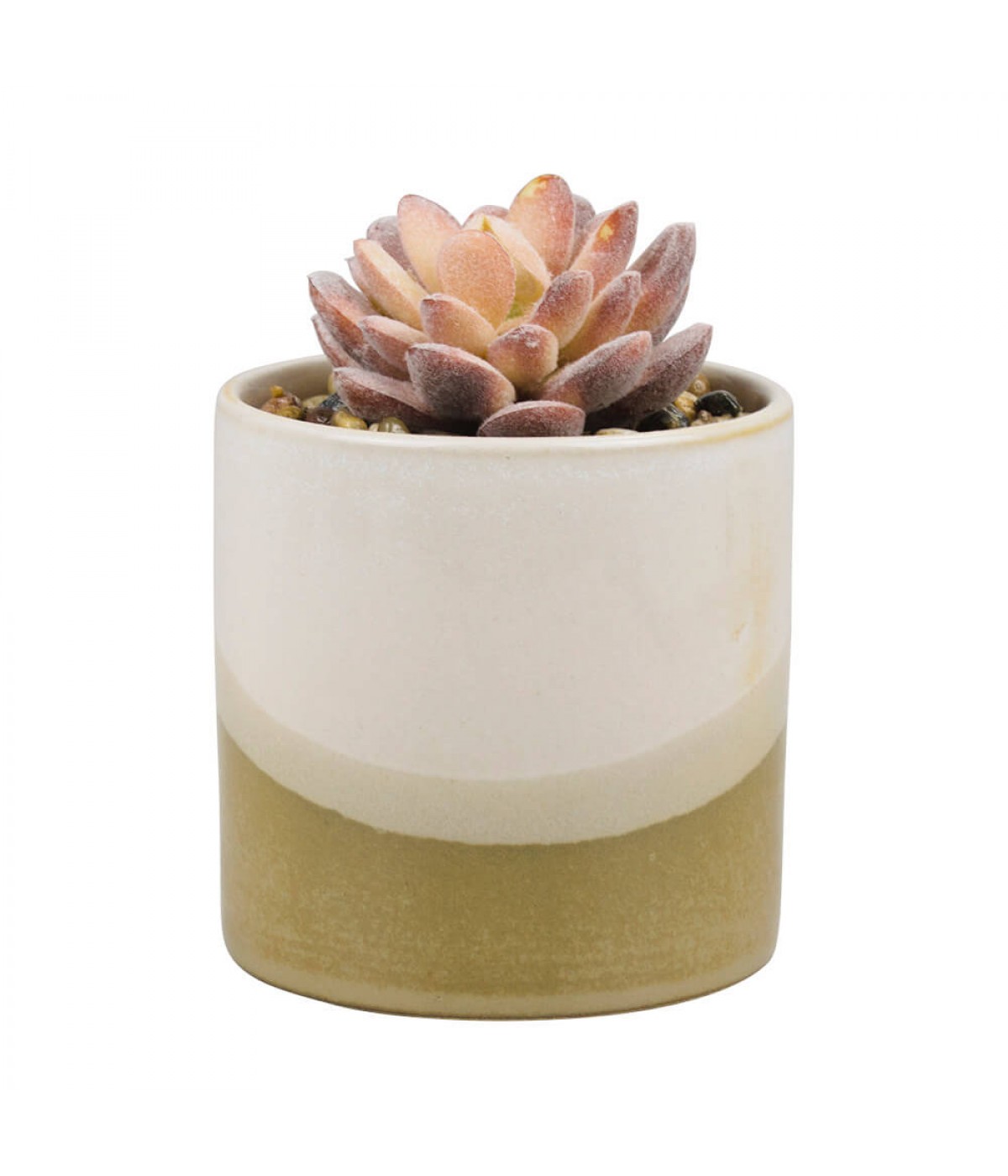 Vaso Porcelana Planta Artificial Modelo A