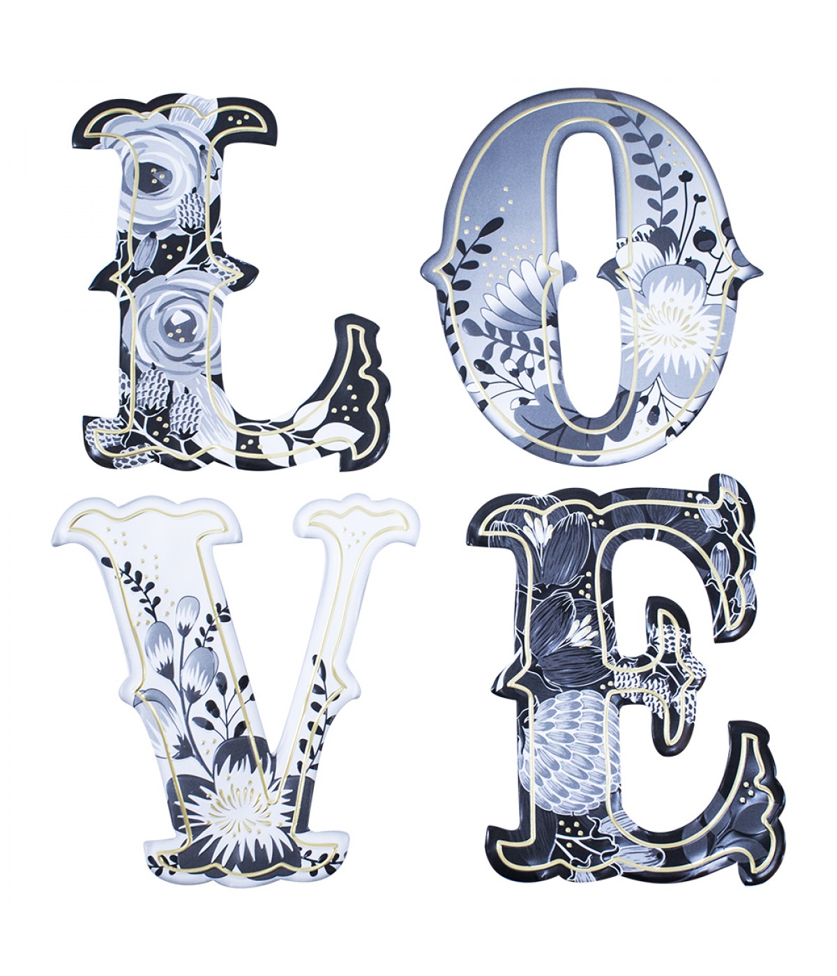 Adesivo Decorativo Love 30.5X31cm