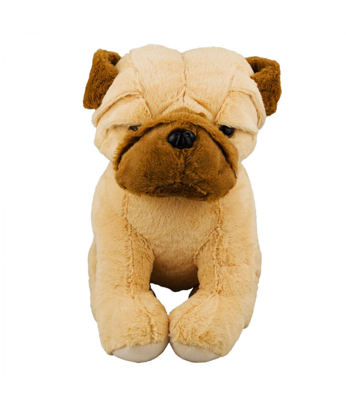 Cachorro Marrom Sentado 22cm - Pelúcia