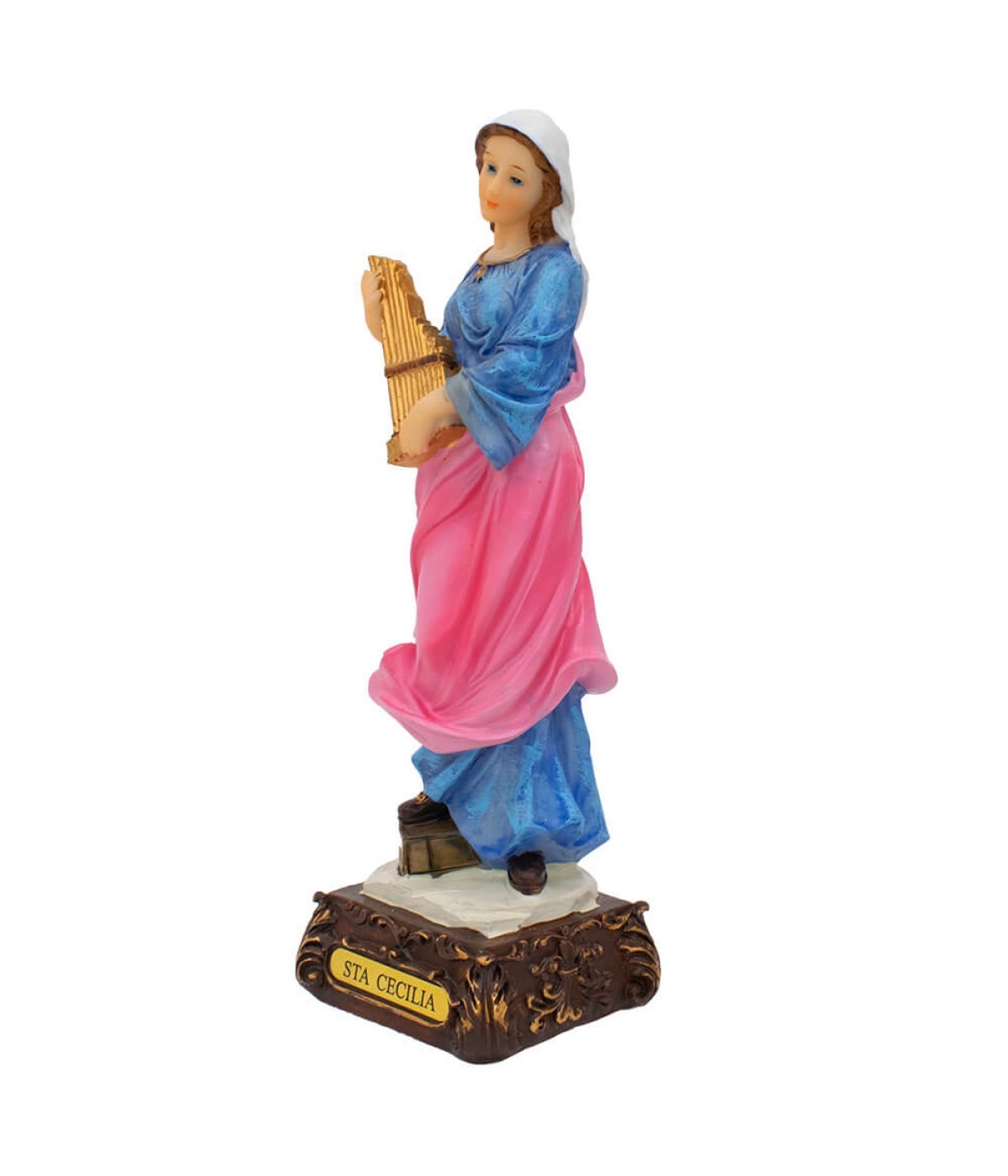 Santa Cecília 21cm - Enfeite Resina