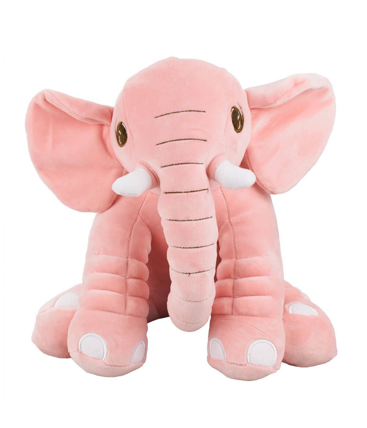 Elefante Rosa Sentado 27cm - Pelúcia