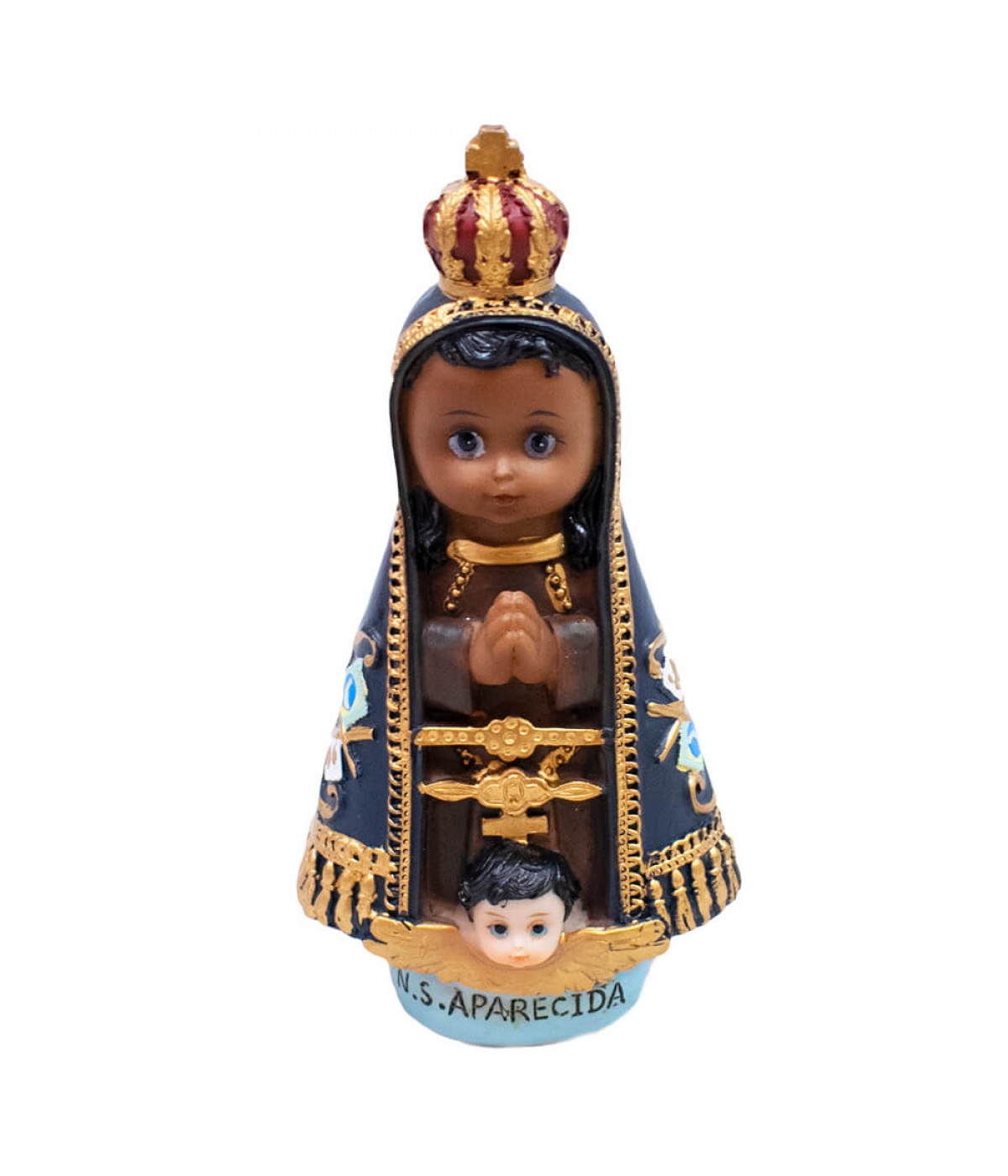 Nossa Senhora Aparecida 13cm Infantil - Enfeite Resina