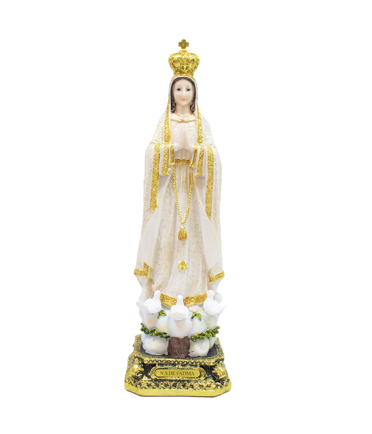 Nossa Senhora De Fátima 39.5cm - Enfeite Resina