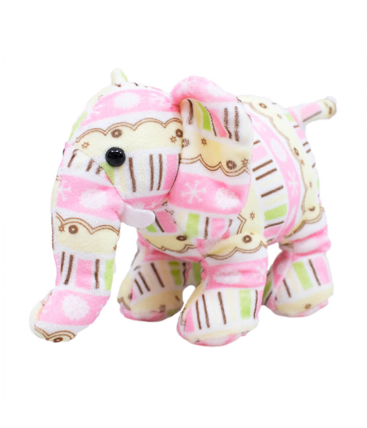Elefante Rosa Em Pé 12cm - Pelúcia