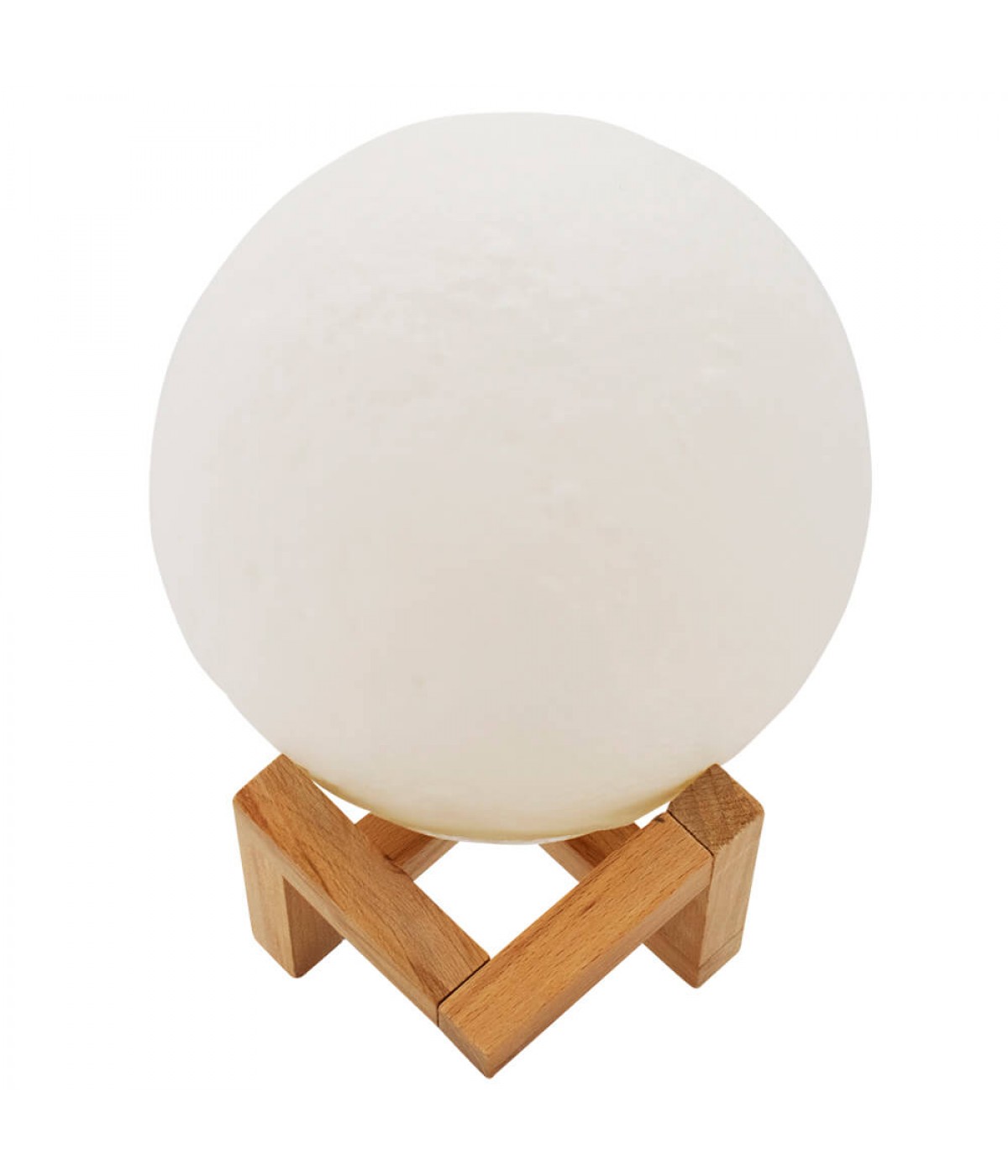 Luminária Globo Lua Troca 8 Cores 19x14x14cm